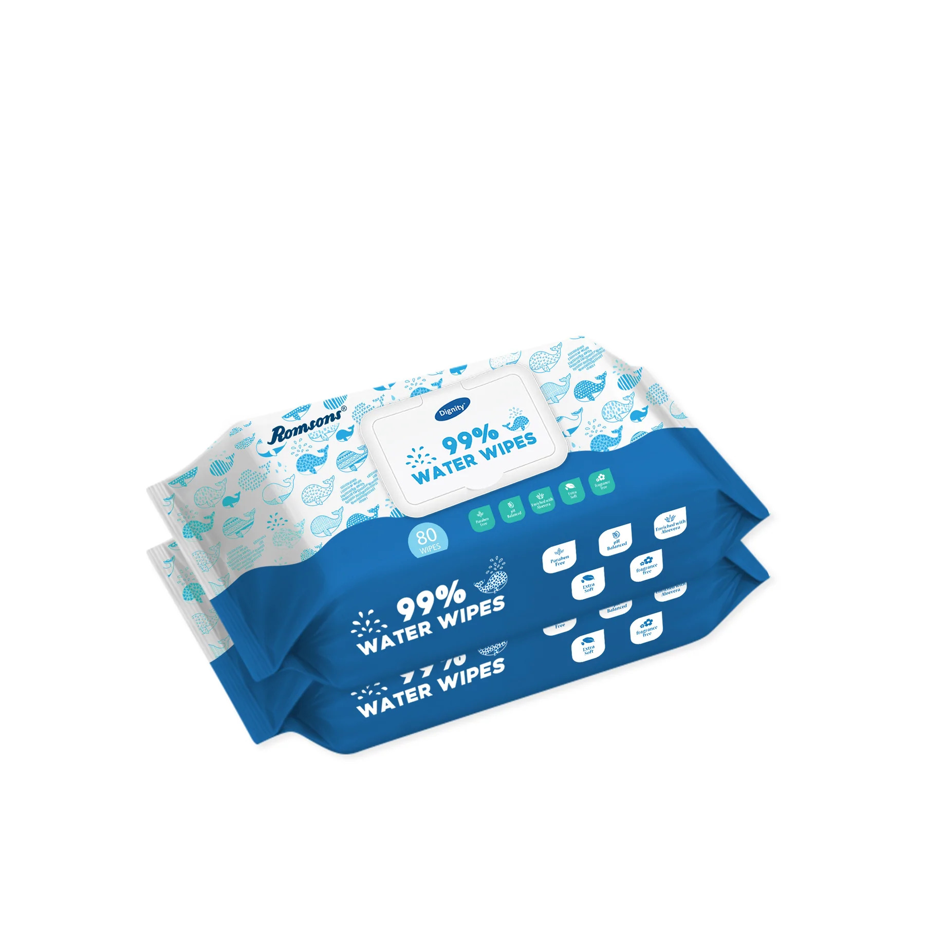 WET WIPES WATER WIPES 80 PCS